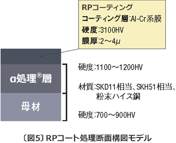 〔図5〕　RPコート処理断面構図モデル