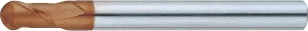 XCPシリーズ超硬ボールエンドミル 調質鋼・高硬度鋼加工用・2枚刃/ショート・レギュラータイプ XCP-HBEM2S