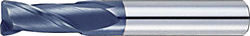 XALシリーズ超硬ラジアスエンドミル 2枚刃/ショートタイプ XAL-CR-EM2S