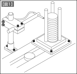 【図1】光ファイバ形の光電センサによるストッカ内の部品検出の事例