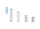 丸線コイルスプリング　外径基準ステンレスタイプ UY・UV・UR・UF