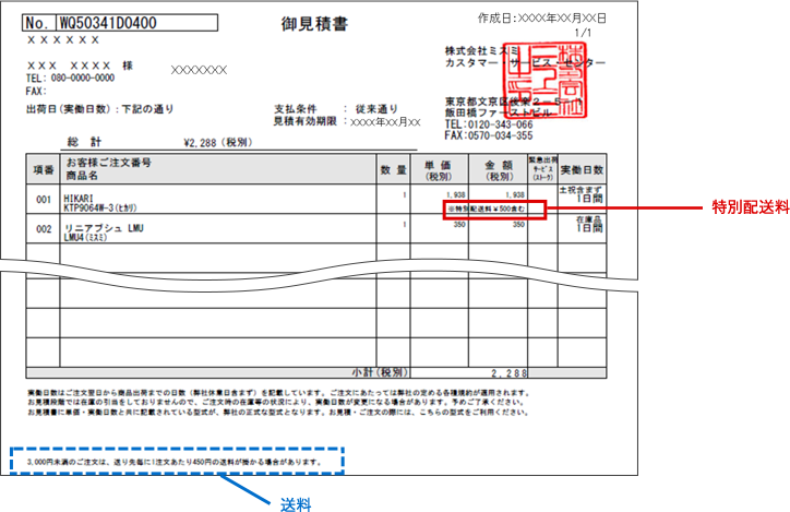 送料・特別配送料について | MISUMI(ミスミ)